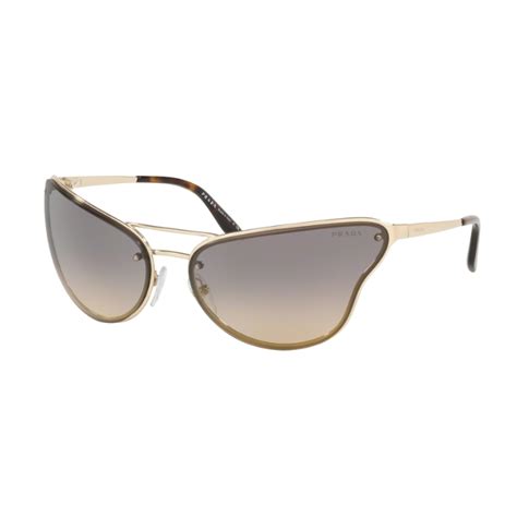 Prada PR 74VS Catwalk ZVN716 Pale Gold Sunglasses Woman