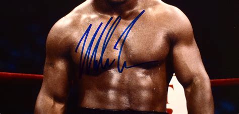 Mike Tyson Signed 16x20 Photo Beckett Pristine Auction