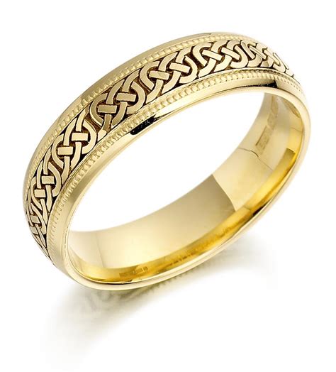 Irish Wedding Ring - Ladies Gold Celtic Knots Wedding Band at IrishShop ...