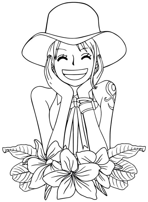 Nami Coloring Pages to Download Nami Coloring Pages Páginas para