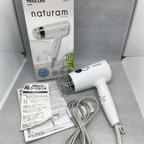 1510 Tescom Naturam ナチュラム Td200a テスコム マイナスイオン ヘアードライヤー ホワイト 温風 冷風 1200w