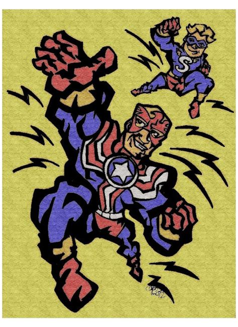 Joe Simon And Jack Kirby FIghting American By Mkeaston77 On DeviantArt