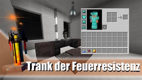 Minecraft Trank Der Feuerresistenz Brauen So Geht S Youtube