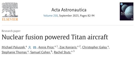 Final Titan Aircraft Paper Published in Acta Astronautica | Princeton Satellite Systems