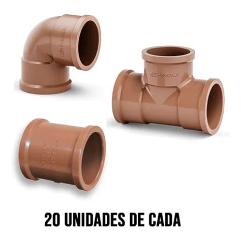 Kit 60 Conexões Krona Joelho Te E Luva 3 4 X 25mm Soldável Suavi Materiais De Construção