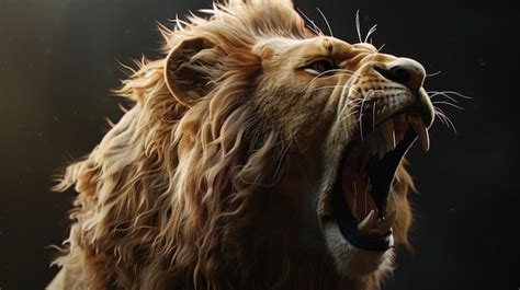 Premium Photo | Close Up of Roaring Lion