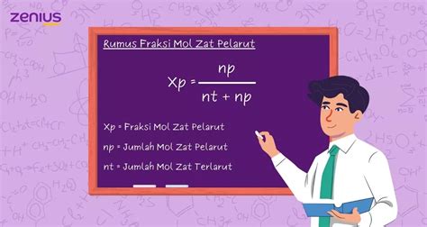 Pengertian Fraksi Mol Rumus Dan Contoh Soalnya Materi Kimia Kelas