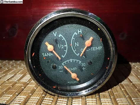 Thesamba Vw Classifieds Moto Meter Triple Accessory Volt Gauge