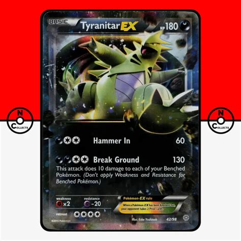 POKEMON TYRANITAR EX 42 98 Ancient Origins Ultra Rare Holo LP EUR 6 37