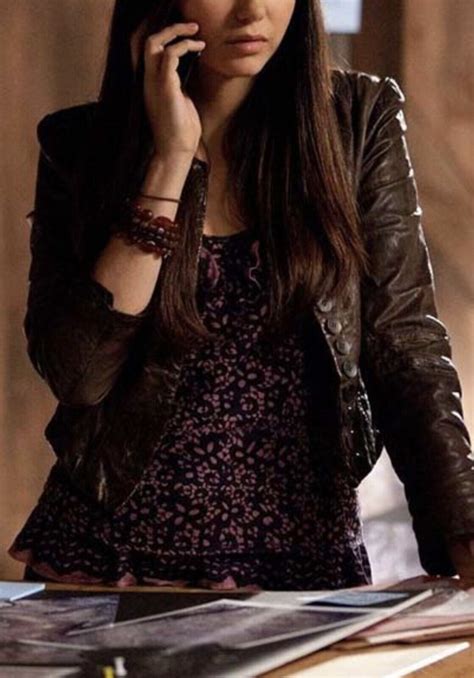 ASO Elena Gilbert SA All Saints Lelex Leather Jacket Gem