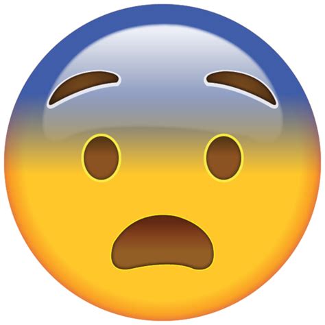 Fearful Face Emoji - Feeling a little frightened? This emoji is, too ...