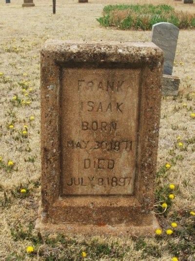 Frank F Isaak 1871 1897 Find a Grave äreminne