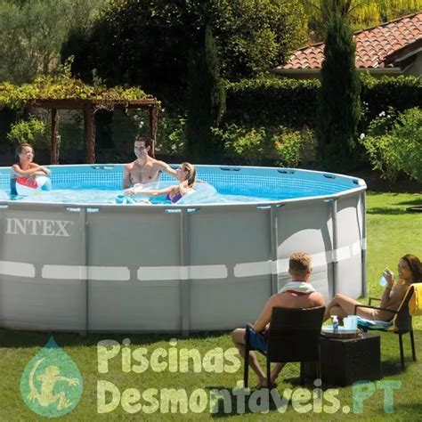 Piscina Intex Ultra Frame X Cm Set Filtro Areia