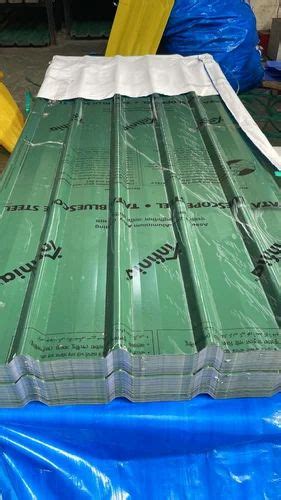 Gi Tata Profile Roofing Sheet Green Colour Thickness Mm Color