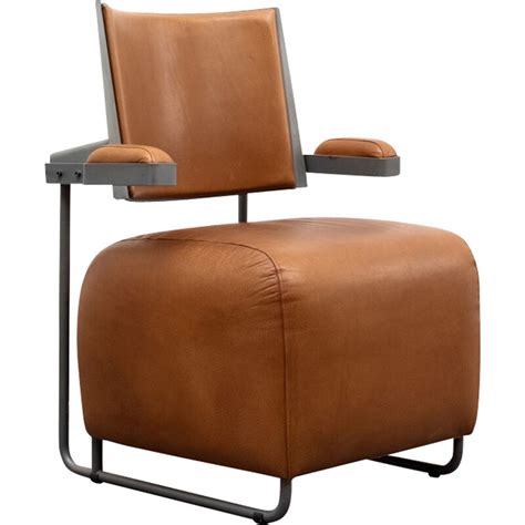 Inno Oskar A1 Armchair In Cognac Brown Leather Harry KORHONEN 1990s