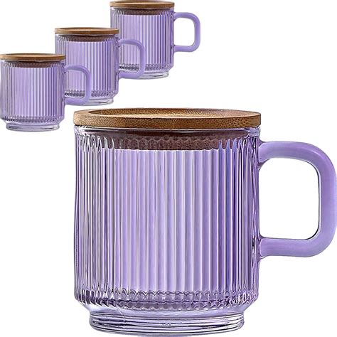 Amazon Lysenn Glass Coffee Mugs Set Of 4 Premium Classical