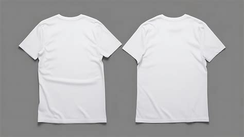 Premium Photo | Blank white tshirt mockup front and back view mock up