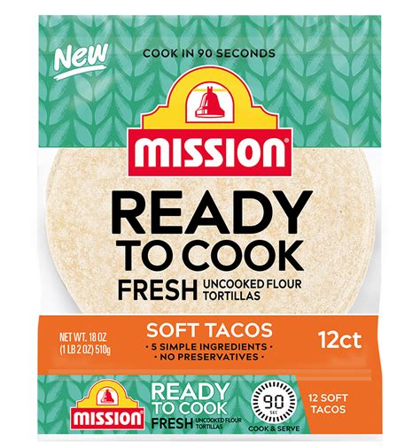 Mission Ready To Cook Soft Taco Tortillas Mission Foods