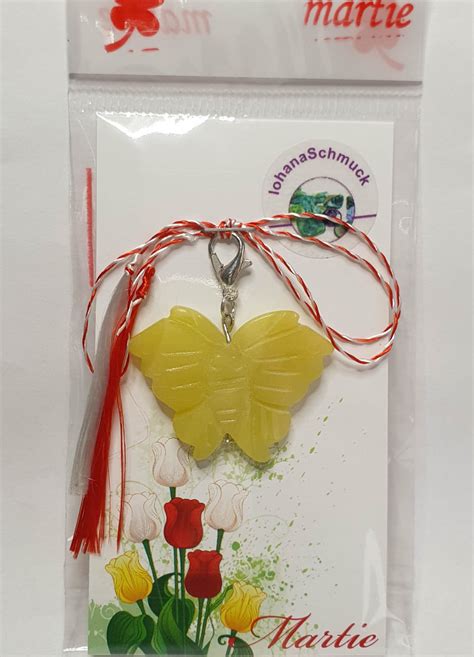 Art 05 Martisor Charm Aus Edelsteine Jade Korea Schmetterling