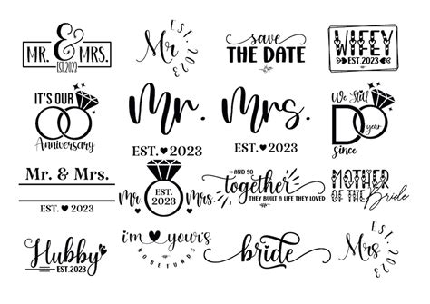 Wedding Svg Bundle, Wedding Monogram Svg, Bride and Geroom Svg, Save ...