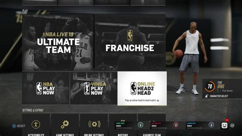 Nba Live Quick Look At The Menu Youtube