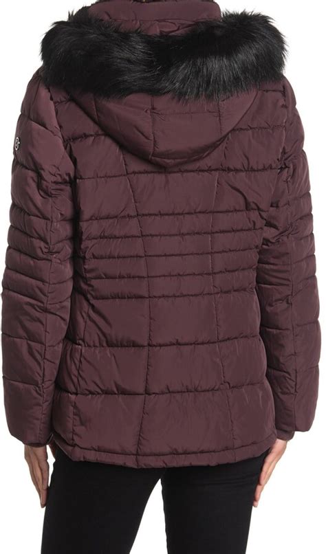 Calvin Klein Faux Fur Trimmed Quilted Puffer Jacket ShopStyle