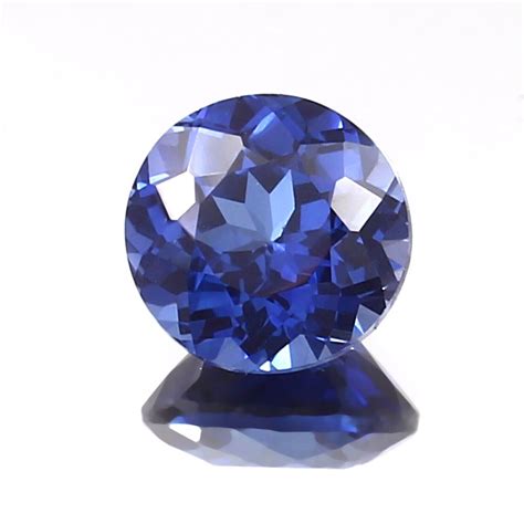 Aaa Ct Natural Flawless Ceylon Royal Blue Sapphire Round Cut Loose