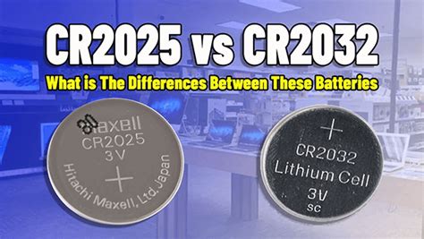 CR2025 Vs CR2032 A Comprehensive Comparison Printable 2025 Monthly