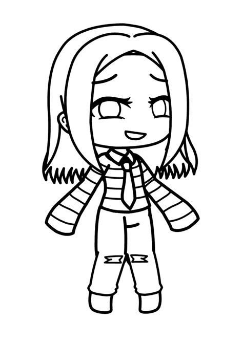 Chibi Menina Fofa Para Colorir Imprimir Desenhos