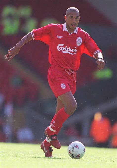 Stan Collymore of Liverpool in 1997. | Stan collymore, Liverpool ...