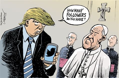 Trump Meets The Pope Globecartoon Political Cartoons Patrick