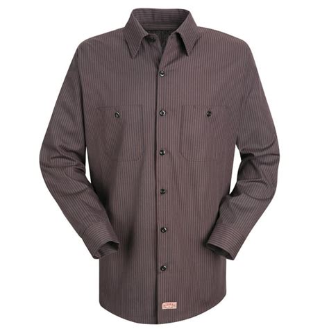 Red Kap Red Kap® Men S Long Sleeve Durastripe® Work Shirt