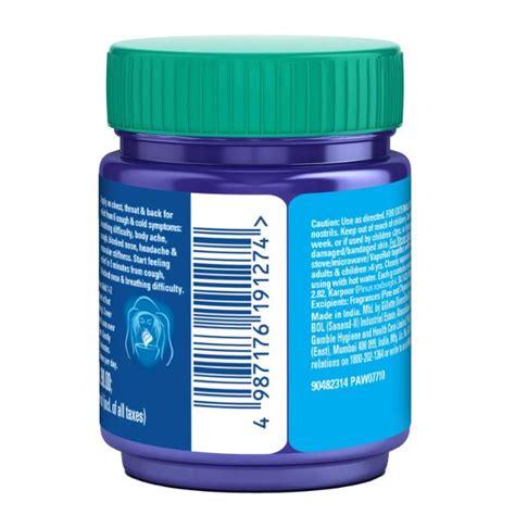 Buy Vicks Vaporub Ml Online At Best Price Balms Rubs