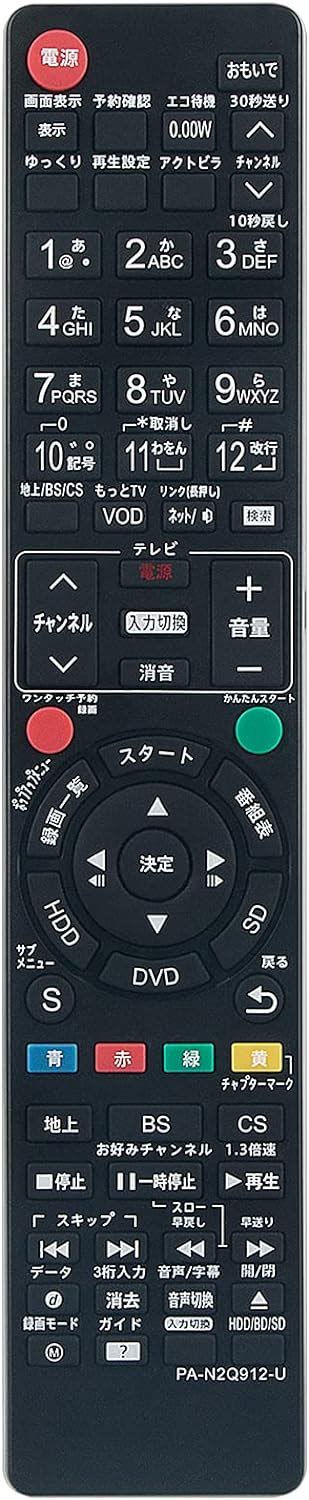 Amazon WINFLIKE 代替リモコン fit for パナソニック Panasonic N2QAYB000912