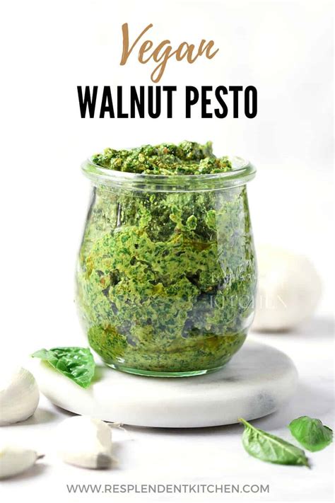 Vegan Walnut Pesto Resplendent Kitchen