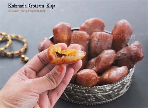 Flavour Diary: Kakinada Gottam Kaja | Indian Dessert Recipe ...