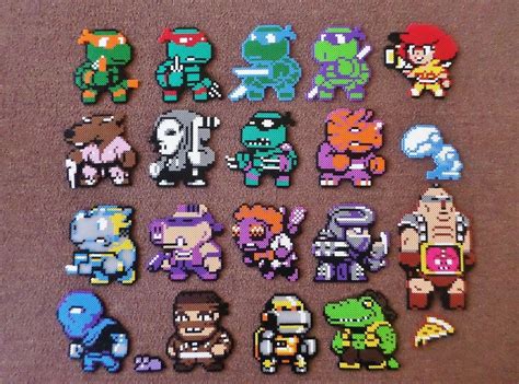 Perler Beads Cartoon Characters Theme Route