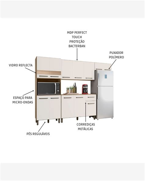 Riachuelo Cozinha Completa 12 Portas 01 Gaveta E 01 Nicho Sintra