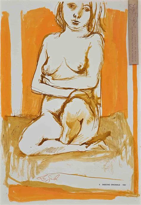 Leo Guida Desnudo Acuarela De Leo Guida 1961 En Venta En 1stDibs