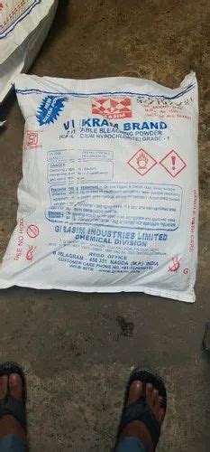 Industrial Grade Aditya Birla Bleaching Powder 25 Kgs Bag Packaging