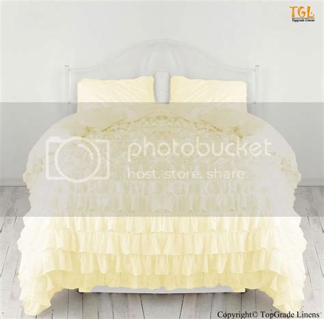 Beautiful Waterfall Ruffle Duvet Set 800tc Egyptian Cotton Bedding King