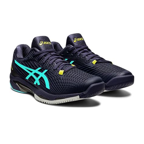 Asics รองเท้าเทนนิสผู้ชาย Solution Speed Ff 2 Indigo Fogice Mint 1041a182 500 Apx