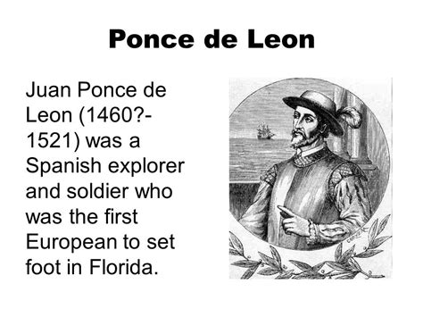 😂 Juan Ponce De Leon Exploration Ponce De León Floridas First Spanish Explorer 2019 01 26