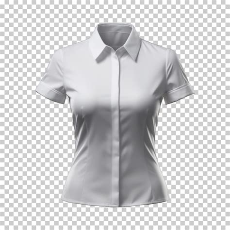 Camiseta Branca De Mulher Isolada Em Fundo Transparente PSD Premium