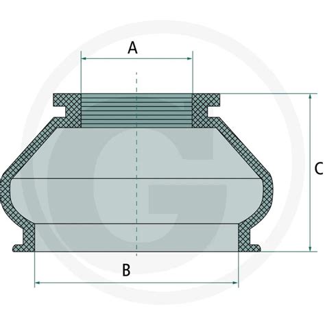 Traktorteile Nolten Staubmanschette Ø 21x46x28 5 mm