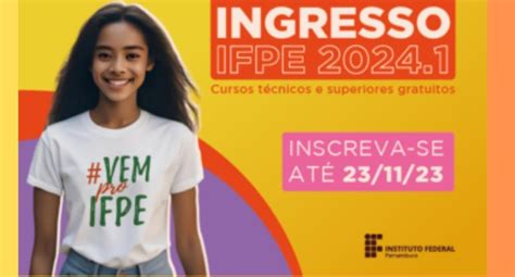 IFPE disponibiliza mais de 5 mil vagas em cursos técnicos e superiores