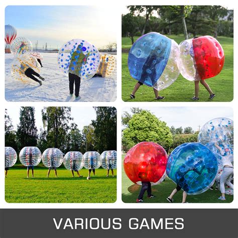 Vevor Vevor Inflatable Bumper Ball 4ft 5ft Bubble Soccer Ball 0 8mm Eco Friendly Pvc Zorb Ball