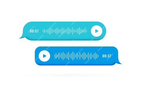 Icono De Mensajes De Voz Con Onda De Sonido Para Redes Sociales Correspondencia De Voz En Redes
