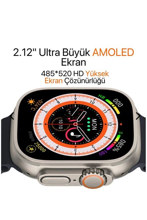 ARBE TECH HK 9 ULTRA Amoled Ekran Akıllı Saat Smartwatch 8 Ultra 49 Mm