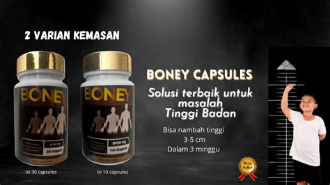 Boney Kapsul Peninggi Herbal Naik Cm Original Bantu